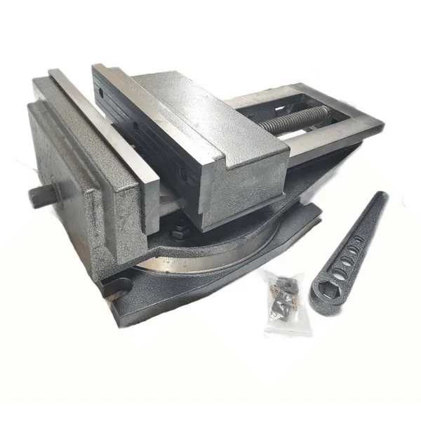 Станочная оснастка 045771 Тиски станочные с открытым винтом поворотные L губок 320 мм, серия QB320