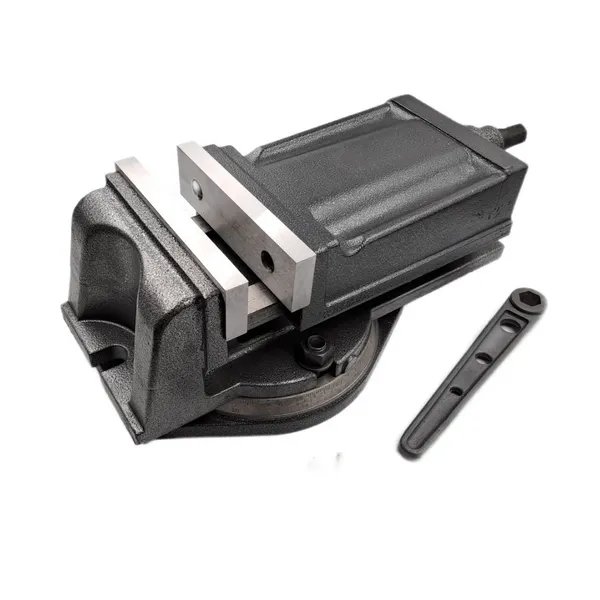 Станочная оснастка 045817 Тиски станочные с закрытым винтом поворотные L губок 160 мм, серия QH160