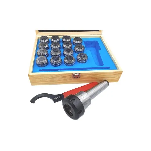 Патрон цанговый КМ4 с набором цанг ЕR 40 из 15 шт. от 4 мм до 26 мм (MTB4-ER40) с резьбой 046562  (Фото 2)