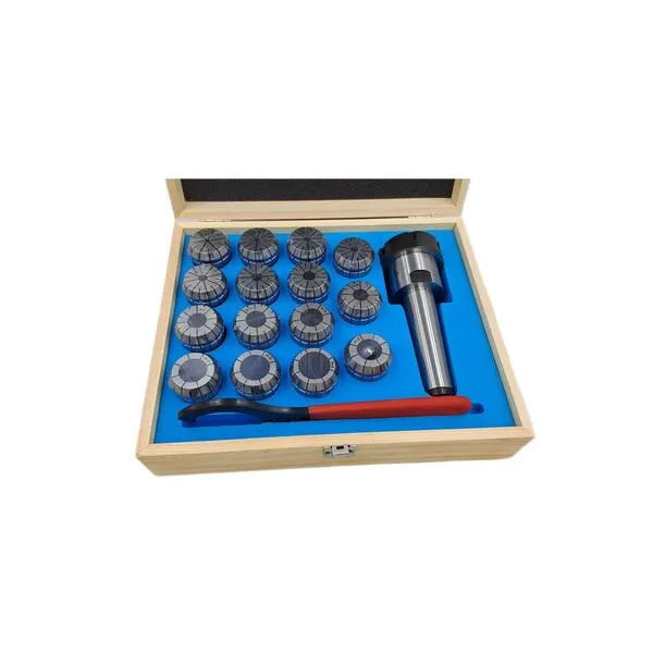 Патрон цанговый КМ4 с набором цанг ЕR 40 из 15 шт. от 4 мм до 26 мм (MTB4-ER40) с резьбой 046562  (Фото 4)