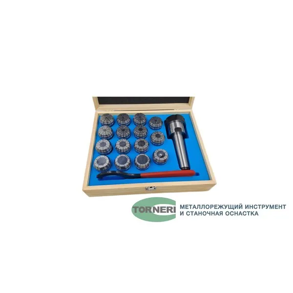 Патрон цанговый КМ4 с набором цанг ЕR 40 из 15 шт. (4-26) 046562  (Фото 2)