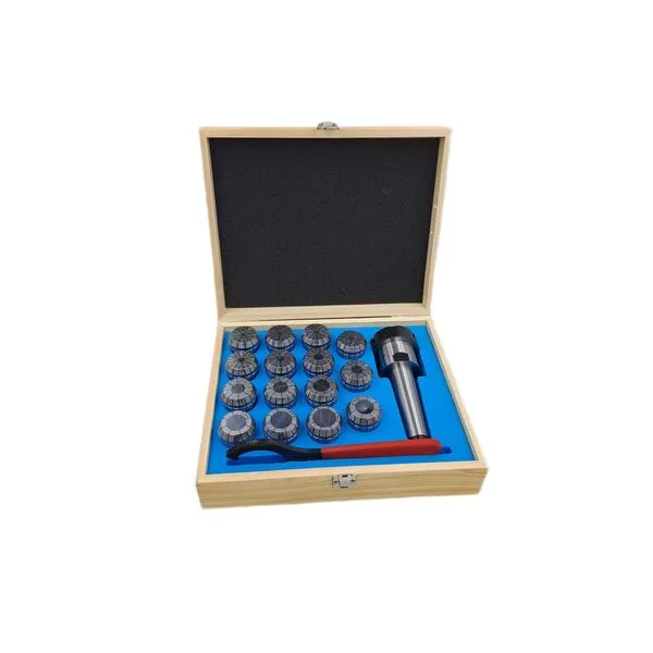 Патрон цанговый КМ4 с набором цанг ЕR 40 из 15 шт. от 4 мм до 26 мм (MTB4-ER40) с резьбой 046562  (Фото 3)