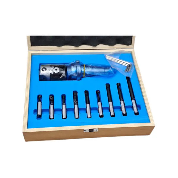 Головка расточная ф 50 мм, D расточки 10-70 мм, с хвостовиком 7:24 NT40 (DIN 2080, М16х2.0), с комплектом резцов из 9-ти шт. t020245  (Фото 4)