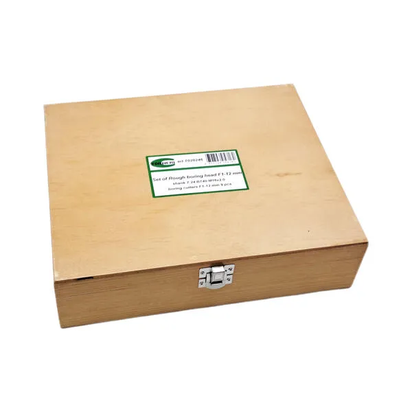 Станочная оснастка t020246 Головка расточная ф 50 мм, D расточки 10-70 мм, с хвостовиком 7:24 BT40 (MAS 403 BT, М16х2.0), с комплектом резцов из 9-ти шт.