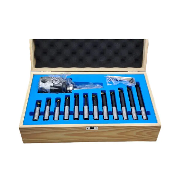 Головка расточная ф 75 мм, D расточки 12-120 мм, с хвостовиком КМ3, с комплектом резцов из 12-ти шт. t020247  (Фото 3)