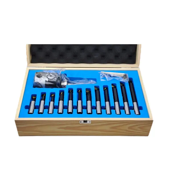 Головка расточная ф 75 мм, D расточки 12-120 мм, с хвостовиком КМ3, с комплектом резцов из 12-ти шт. t020247  (Фото 2)