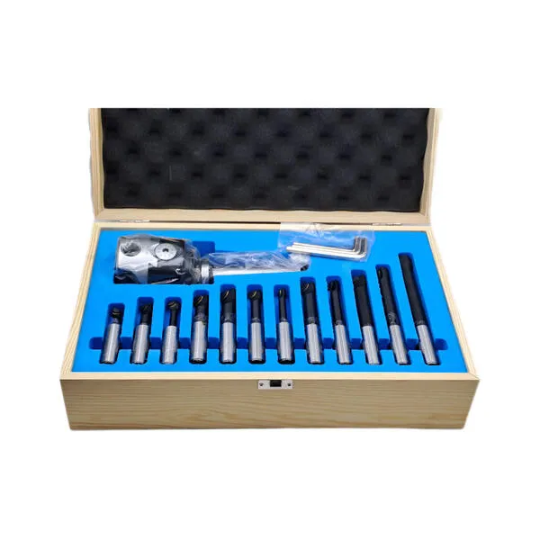 Головка расточная ф 75 мм, D расточки 12-120 мм, с хвостовиком КМ4, с комплектом резцов из 12-ти шт. t020248  (Фото 4)