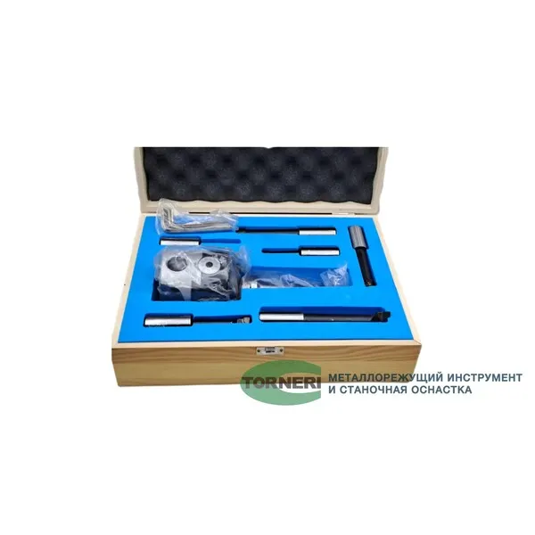 Станочная оснастка t020251 Головка расточная ф 100 мм, D расточки 15-160 мм, с хвостовиком КМ4, с комплектом резцов из 6-ти шт.