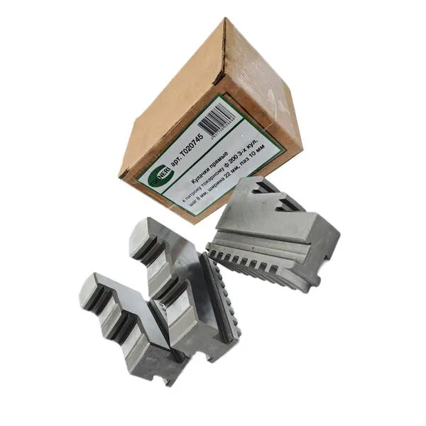 Кулачки прямые к патрону токарному ф 200 3-х кул. шаг 8 мм, ширина 22 мм, паз 10 мм t020745  (Фото 2)