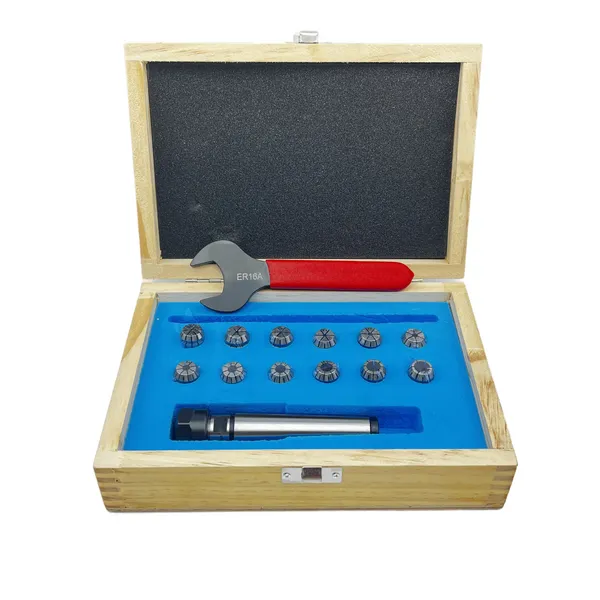 Станочная оснастка t022658 Патрон цанговый КМ3 с набором цанг ЕR 16 из 12 шт. (1-10)