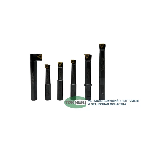 Комплект резцов из 6-ти шт. с мех. креплением т/с пластин к расточным головкам ф 50 мм (F1-12 мм) t024145  (Фото 2)