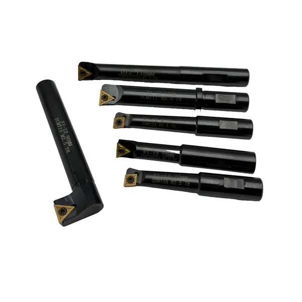 Комплект резцов из 6-ти шт. с мех. креплением т/с пластин к расточным головкам ф 50 мм (F1-12 мм) t024145  (Фото 2)