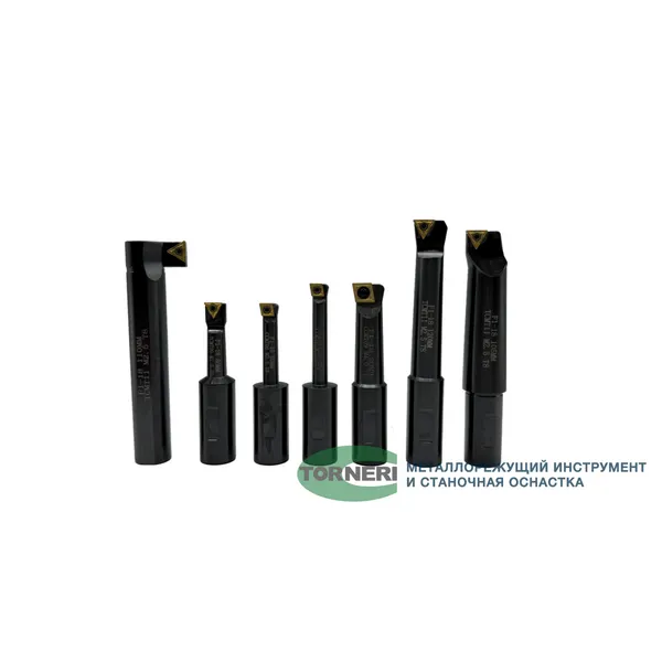 Станочная оснастка t024146 Комплект резцов из 7-ми шт. с мех. креплением т/с пластин к расточным головкам ф 75 мм (F1-18 мм)