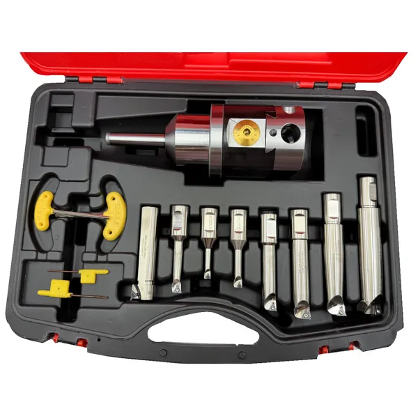 Головка расточная микрометрическая NBH2084, D расточки 8-280 мм, с хвостовиком КМ2, с комплектом резцов из 8-ми шт. t024151  (Фото 4)