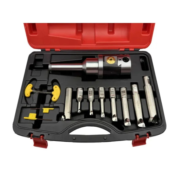 Головка расточная микрометрическая NBH2084, D расточки 8-280 мм, с хвостовиком КМ4, с комплектом резцов из 8-ми шт. t024153  (Фото 2)