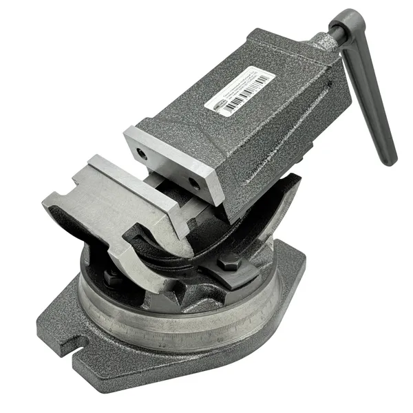 Тиски станочные глобусные 2-х осевые поворотные L губок 100 мм, серия QHK100 t025879  (Фото 3)