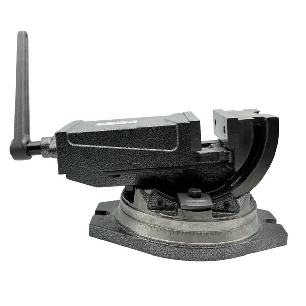 Тиски станочные глобусные 2-х осевые поворотные L губок 100 мм, серия QHK100 t025879  (Фото 6)