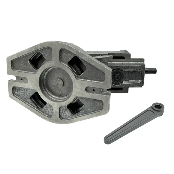 Тиски станочные глобусные 2-х осевые поворотные L губок 100 мм, серия QHK100 t025879  (Фото 4)