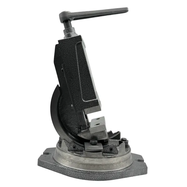 Тиски станочные глобусные 2-х осевые поворотные L губок 100 мм, серия QHK100 t025879  (Фото 2)