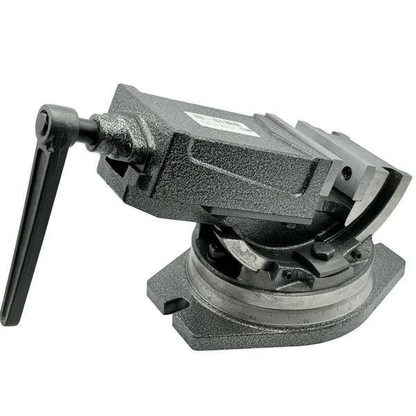 Тиски станочные глобусные 2-х осевые поворотные L губок 100 мм, серия QHK100 t025879  (Фото 5)