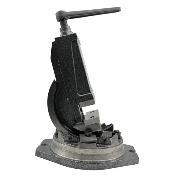 Тиски станочные глобусные 2-х осевые поворотные L губок 125 мм, серия QHK125 t025880  (Фото 2)