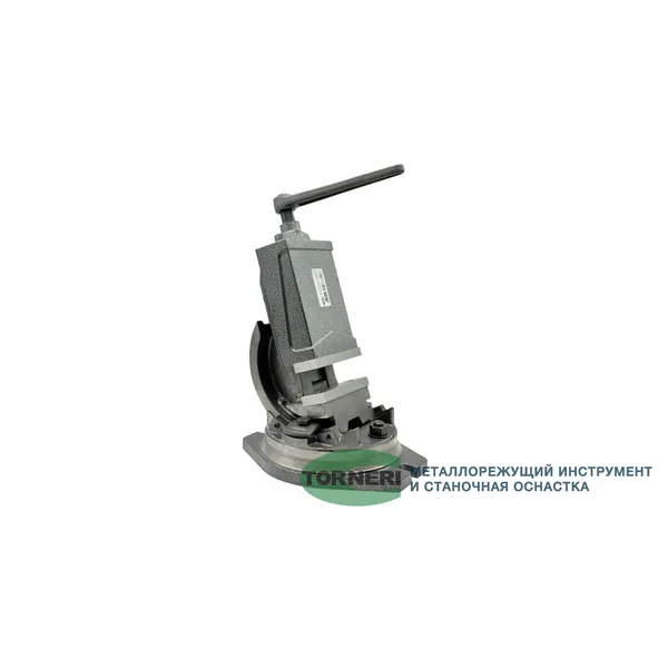 Тиски станочные глобусные 2-х осевые поворотные L губок 125 мм, серия QHK125 t025880  (Фото 3)