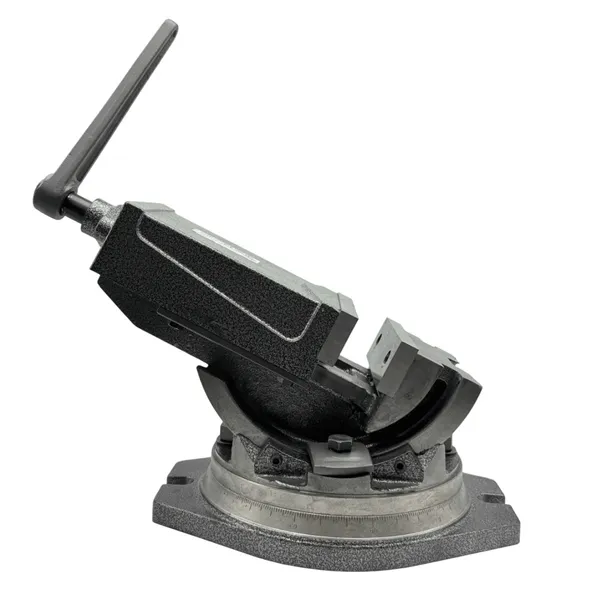 Тиски станочные глобусные 2-х осевые поворотные L губок 125 мм, серия QHK125 t025880  (Фото 4)