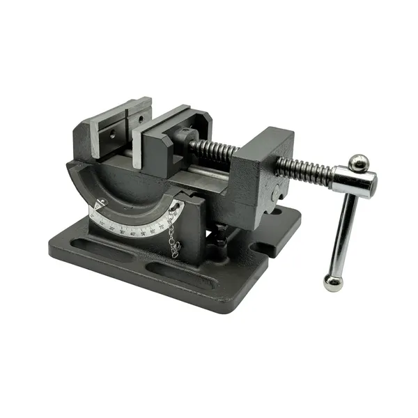 Станочная оснастка t025881 Тиски станочные глобусные для сверлильных станков L губок 75 мм, серия QKD75