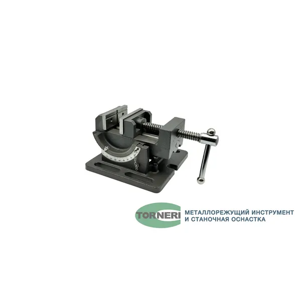 Станочная оснастка t025881 Тиски станочные глобусные для сверлильных станков L губок 75 мм, серия QKD75