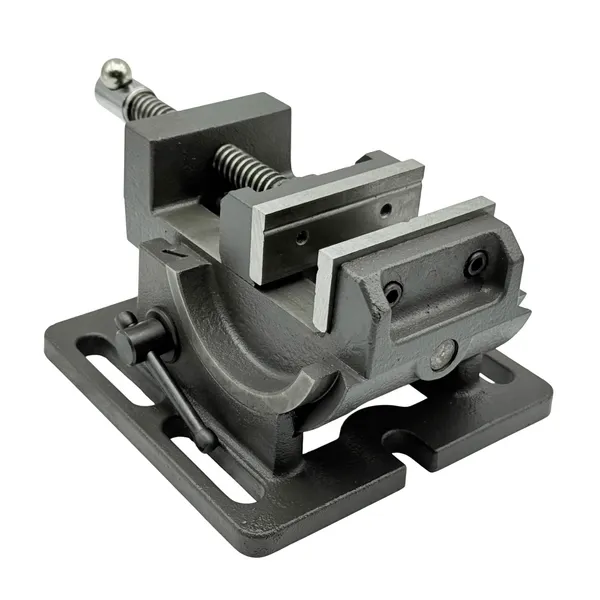 Тиски станочные глобусные для сверлильных станков L губок 75 мм, серия QKD75 t025881  (Фото 4)