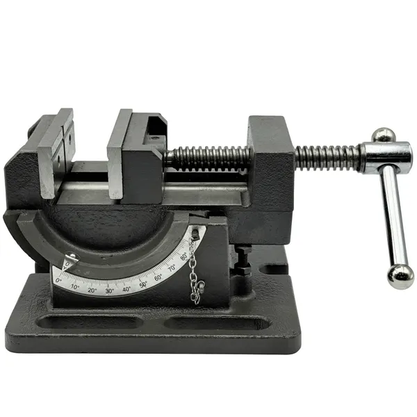 Тиски станочные глобусные для сверлильных станков L губок 75 мм, серия QKD75 t025881  (Фото 3)