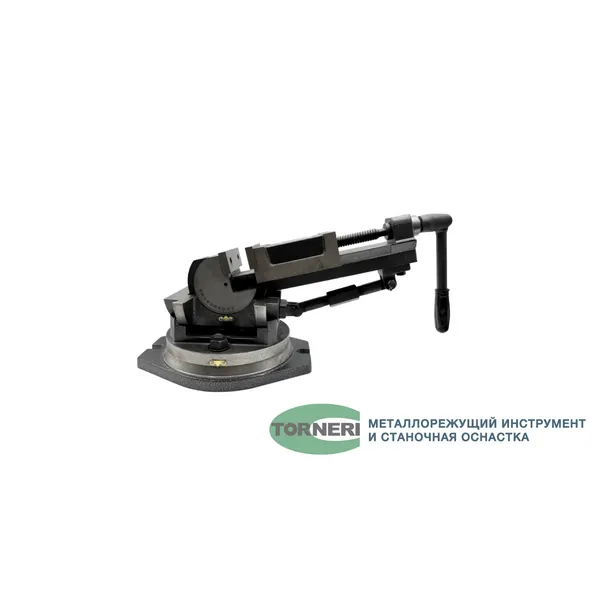 Станочная оснастка t025882 Тиски станочные глобусные трехповоротные L губок 100 мм, серия QW100