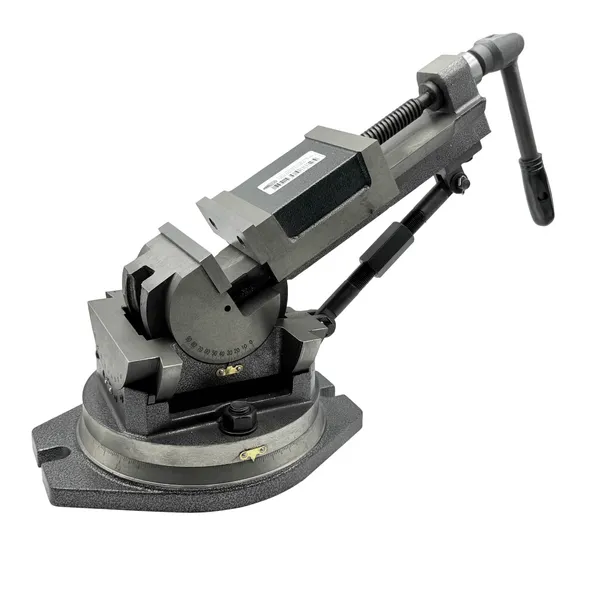 Станочная оснастка t025882 Тиски станочные глобусные трехповоротные L губок 100 мм, серия QW100