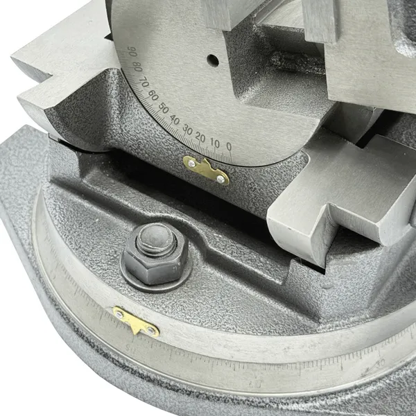 Тиски станочные глобусные трехповоротные L губок 100 мм, серия QW100 t025882  (Фото 7)