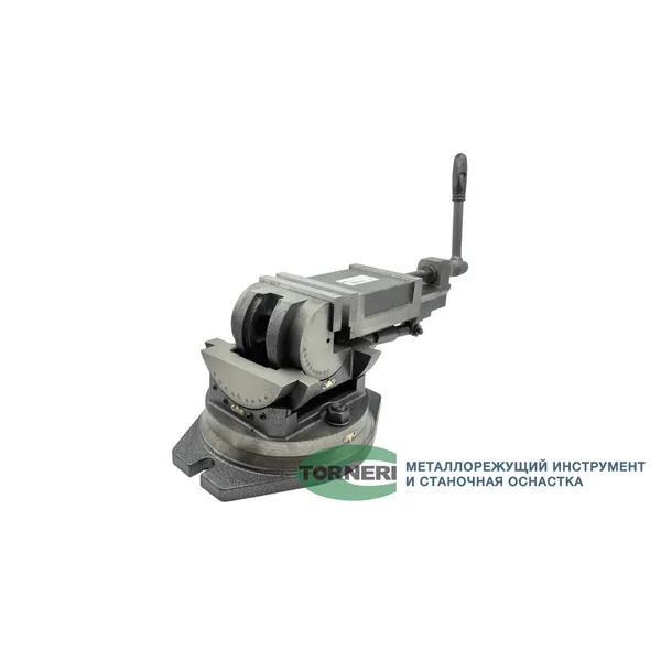 Станочная оснастка t025883 Тиски станочные глобусные трехповоротные L губок 125 мм, серия QW125