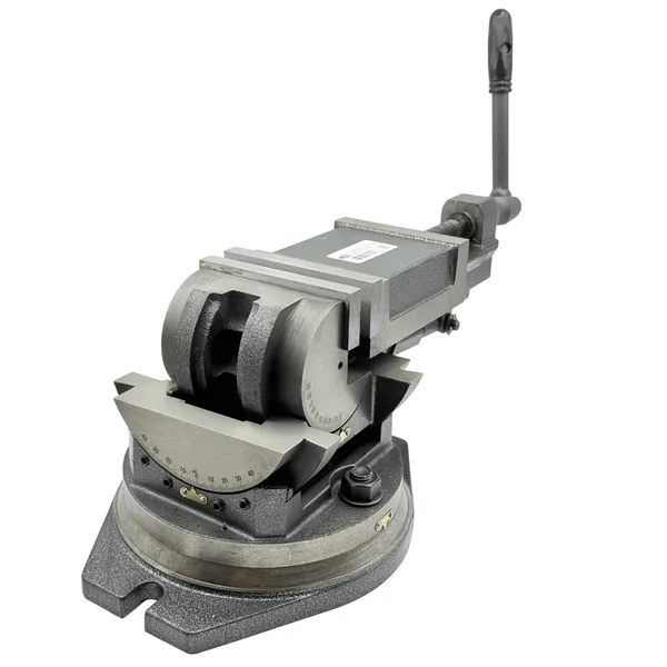 Станочная оснастка t025883 Тиски станочные глобусные трехповоротные L губок 125 мм, серия QW125