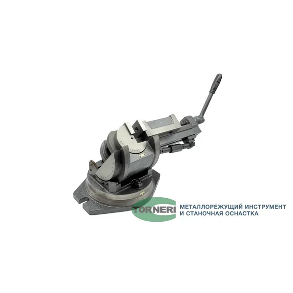 Тиски станочные глобусные трехповоротные L губок 125 мм, серия QW125 t025883  (Фото 4)