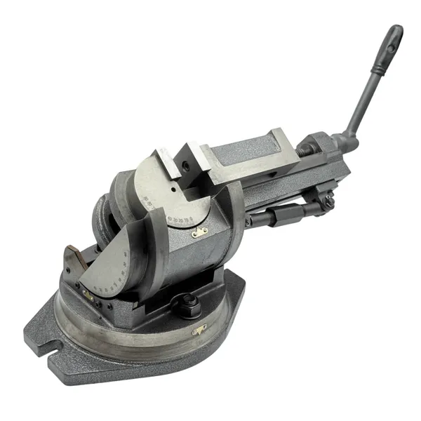 Тиски станочные глобусные трехповоротные L губок 125 мм, серия QW125 t025883  (Фото 6)