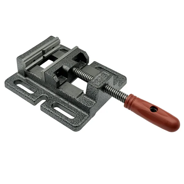 Тиски станочные для сверлильных станков неповоротные L губок 75 мм, серия Q1975 t025888  (Фото 2)