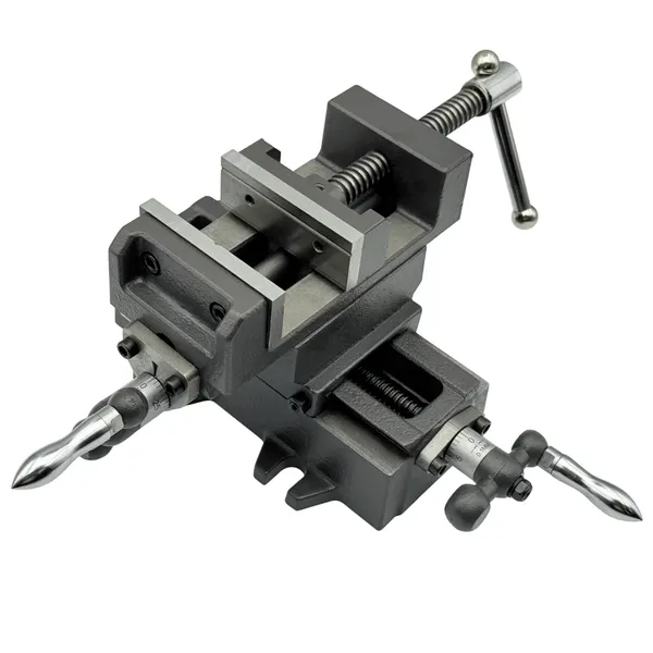 Станочная оснастка t025893 Тиски станочные координатные с 2-мя суппортами неповоротные L губок 75 мм, серия Q9775