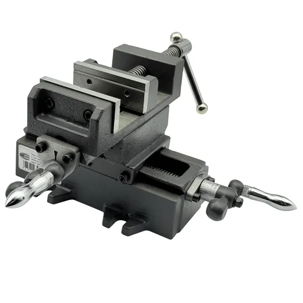 Станочная оснастка t025894 Тиски станочные координатные с 2-мя суппортами неповоротные L губок 100 мм, серия Q97100