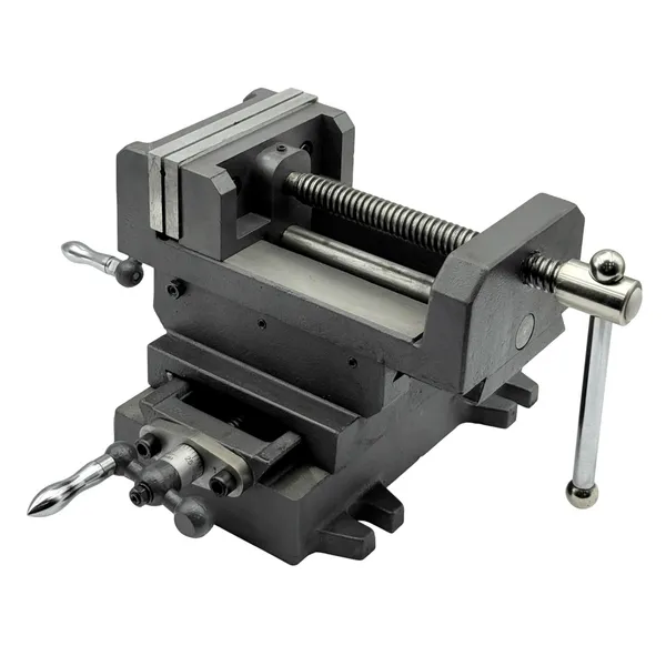 Станочная оснастка t025895 Тиски станочные координатные с 2-мя суппортами неповоротные L губок 125 мм, серия Q97125