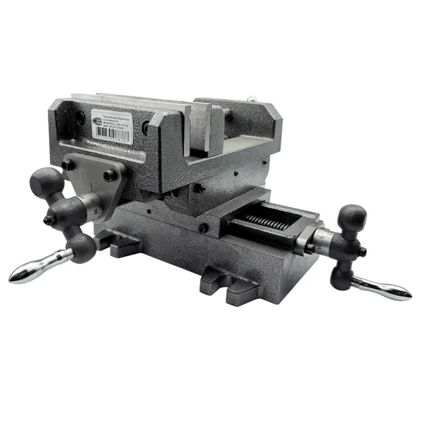 Станочная оснастка t025896 Тиски станочные координатные с 2-мя суппортами неповоротные L губок 150 мм, серия Q97150