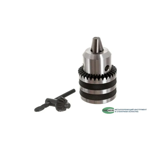 Станочная оснастка t027194 Патрон сверлильный ПС 10 (1.5-10) В12, с ключом, кл.2 усиленный