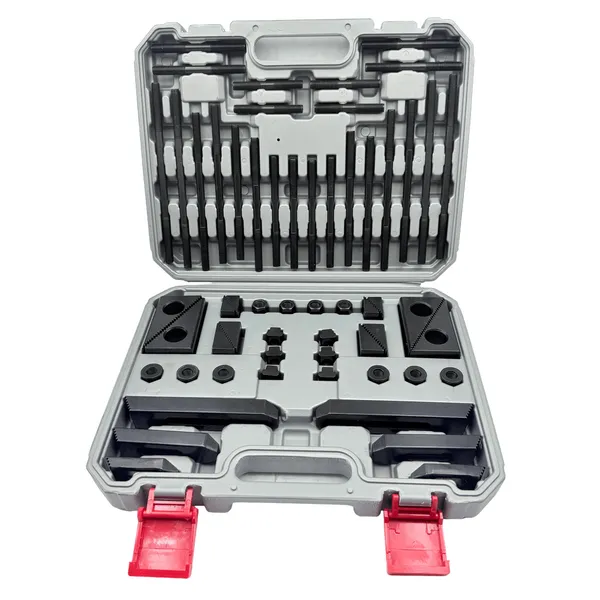 Станочная оснастка t028344 Набор станочного крепежа и прижимов из 58 предметов, Т-образный паз 11.7 мм, М10