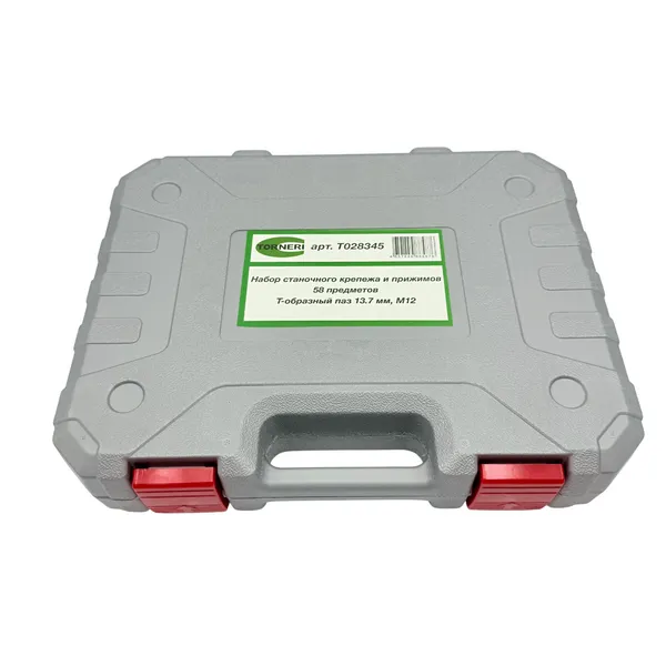 Набор станочного крепежа и прижимов из 58 предметов, Т-образный паз 13.7 мм, М12 t028345  (Фото 2)