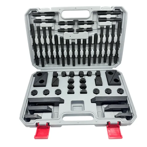 Станочная оснастка t028346 Набор станочного крепежа и прижимов из 58 предметов, Т-образный паз 15.7 мм, М14