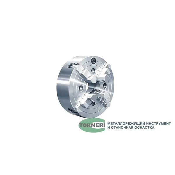 Станочная оснастка t028382 Патрон токарный ф 160 мм 4-х кул. (К72-160) с независимым перемещением кулачков