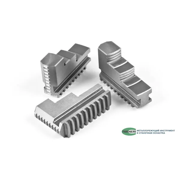 Станочная оснастка t028408 Кулачки прямые к патрону токарному ф 250 3-х кул. шаг 10 мм, ширина 27 мм, паз 10 мм