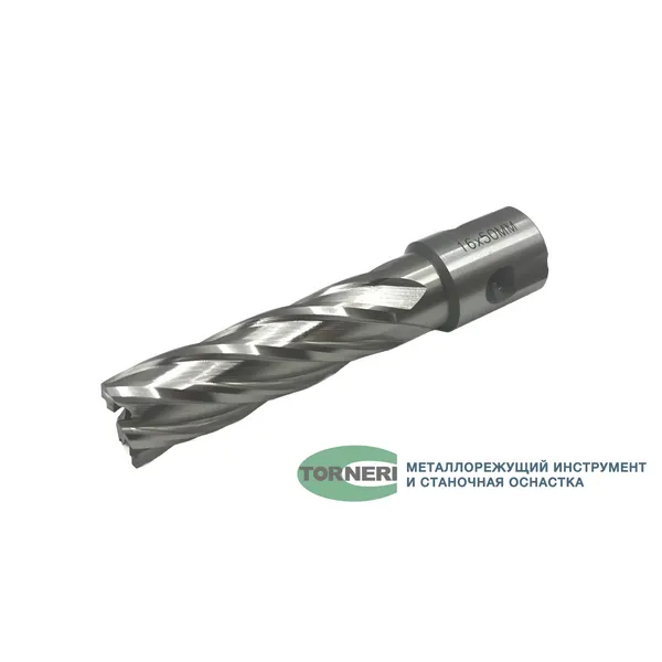 Сверло корончатое 16х50 мм, HSS, Universal / Weldon 19 t023629  (Фото 6)